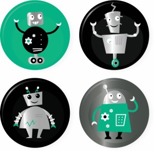 2679731-cute-retro-robots-badget-collection-isolated-on-white